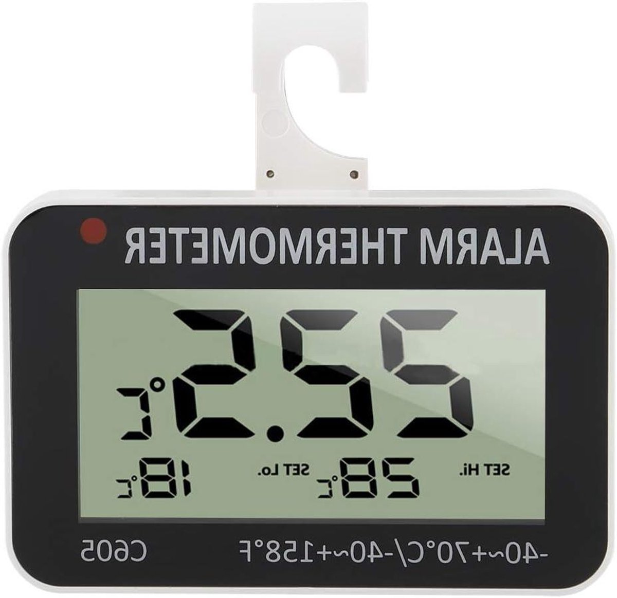 MK Stoer -LCD digitale koelkastthermometer met vriesvak Alarm - Temperatuurtester - Haak - Koelkast met vriesvak - Thuiskeukenrestaurants - Geschikt voor - Alarmfunctie - Digitaal display - Keukengereedschap