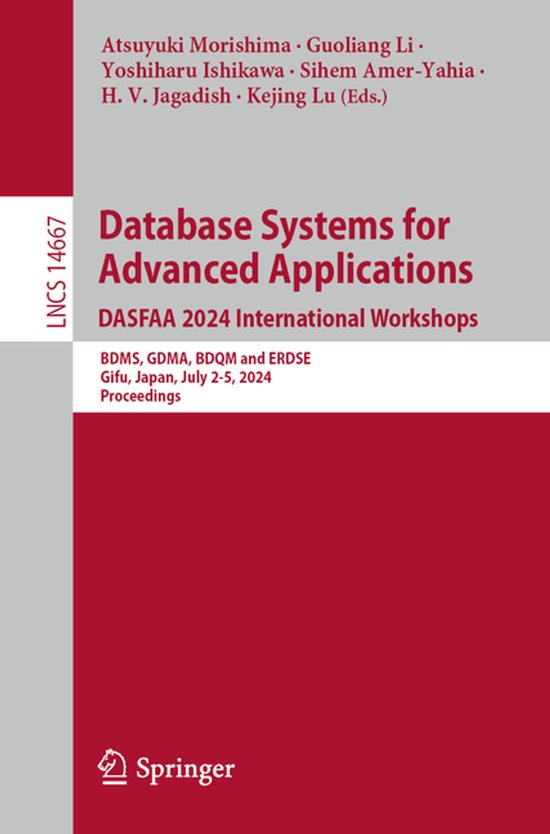 Lecture Notes in Computer Science14667- Database Systems for ... - cover