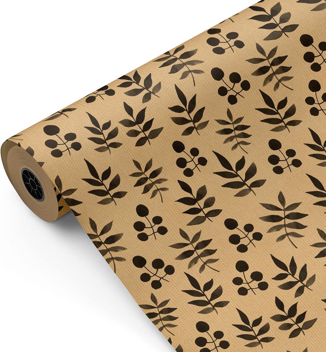 Grote Rol Cadeaupapier 62 cm Breed - 100 Meter - Kraft Bloemenpatroon