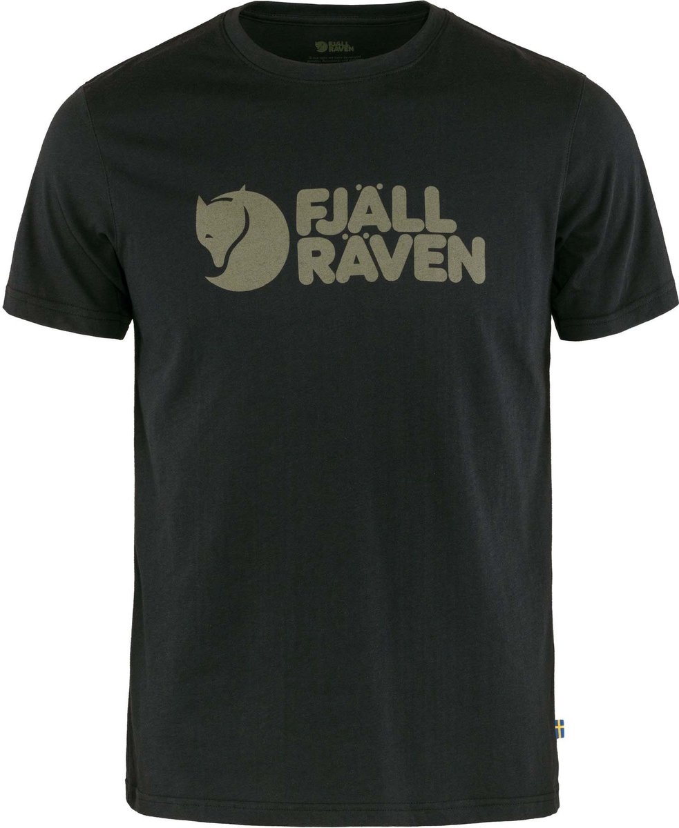 Fjallraven Fjällräven Logo T-shirt Heren Outdoorshirt Zwart