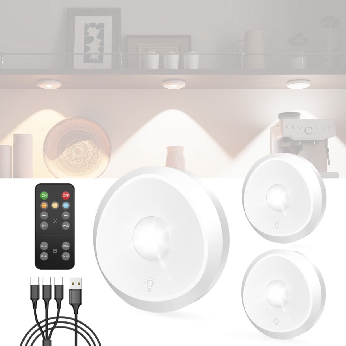 Kastverlichting Met Sensor – Draadloze LED Verlichting – Keukenverlichting