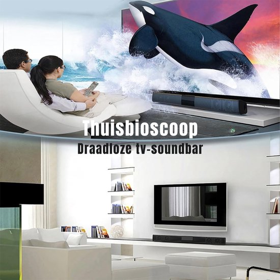 RONN® Soundbars - Soundbar met DSP-Technologie - Speaker met Bluetooth - Zwart - ‎58cmx 9cm x 9cm; 600 g van Merkloos — afbeelding 3