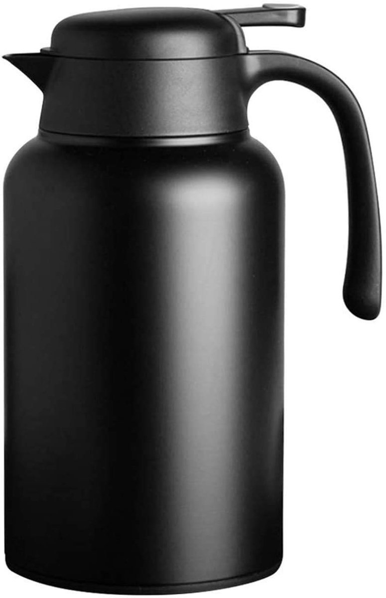 REWYTAZ Thermosbeker - Thermosfles - Thermoskan - Roestvrijstalen thermoskan - Lekvrij - Duurzaam gebruik - 2 Liter - Grote capaciteit - Warmtebehoud