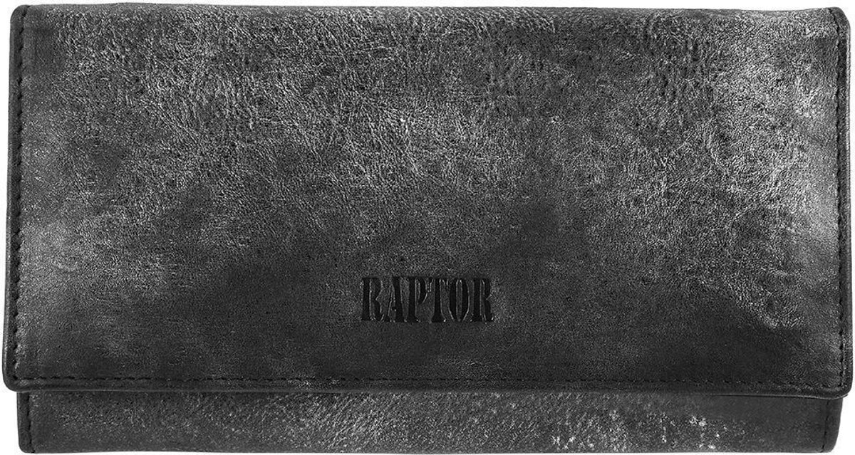 Raptor Damesportemonnee horizontaal echt leer RA386 Raptor damesportemonnee van echt leer. 19 x 10 cm.