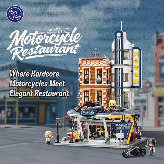 Pantasy Original Construction Set Motorcycle Restaurant - The Movie Store