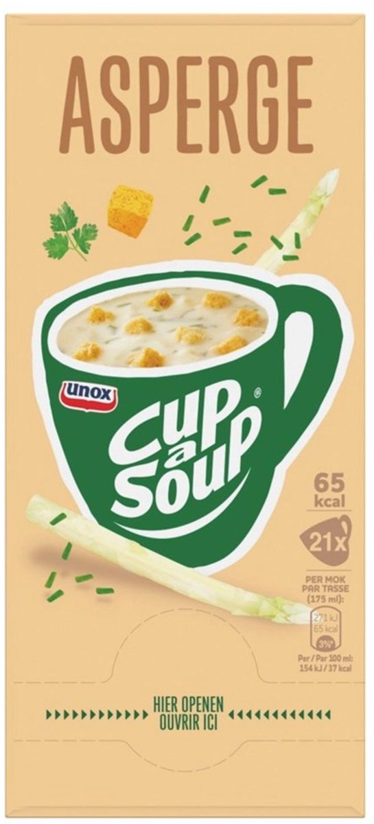 Unox Cup-a-Soup Asperge Soep - 21 x 175 ml