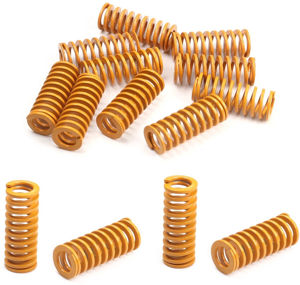 8mm OD 20mm Lange Licht Belasting Compressie Mold Die Lente Geel voor 3D Printers - 10 STKS