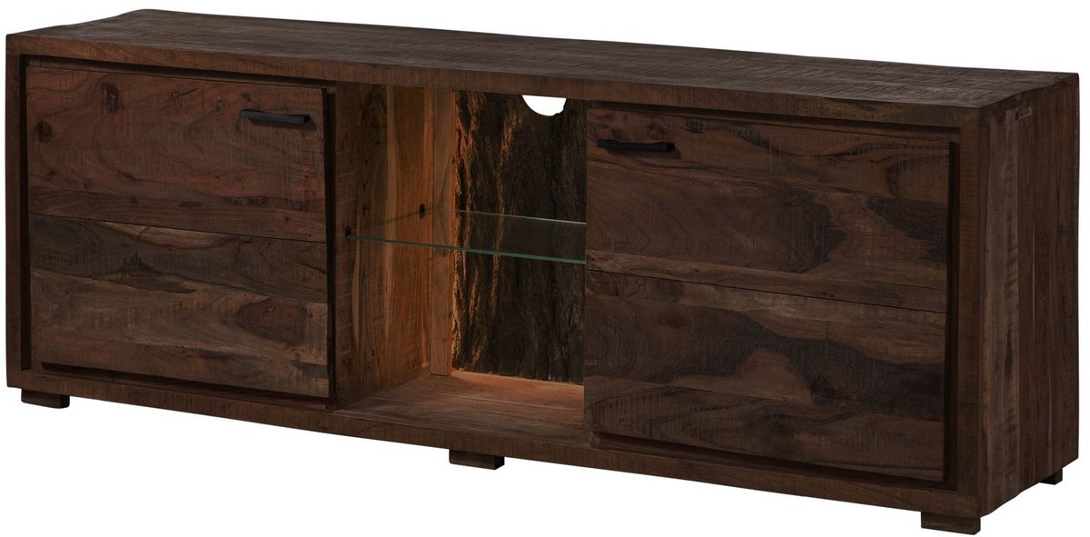 MASSIVMOEBEL24.DE TV-meubel BARK #211 donkerbruin 175 x 63 x 40 cm