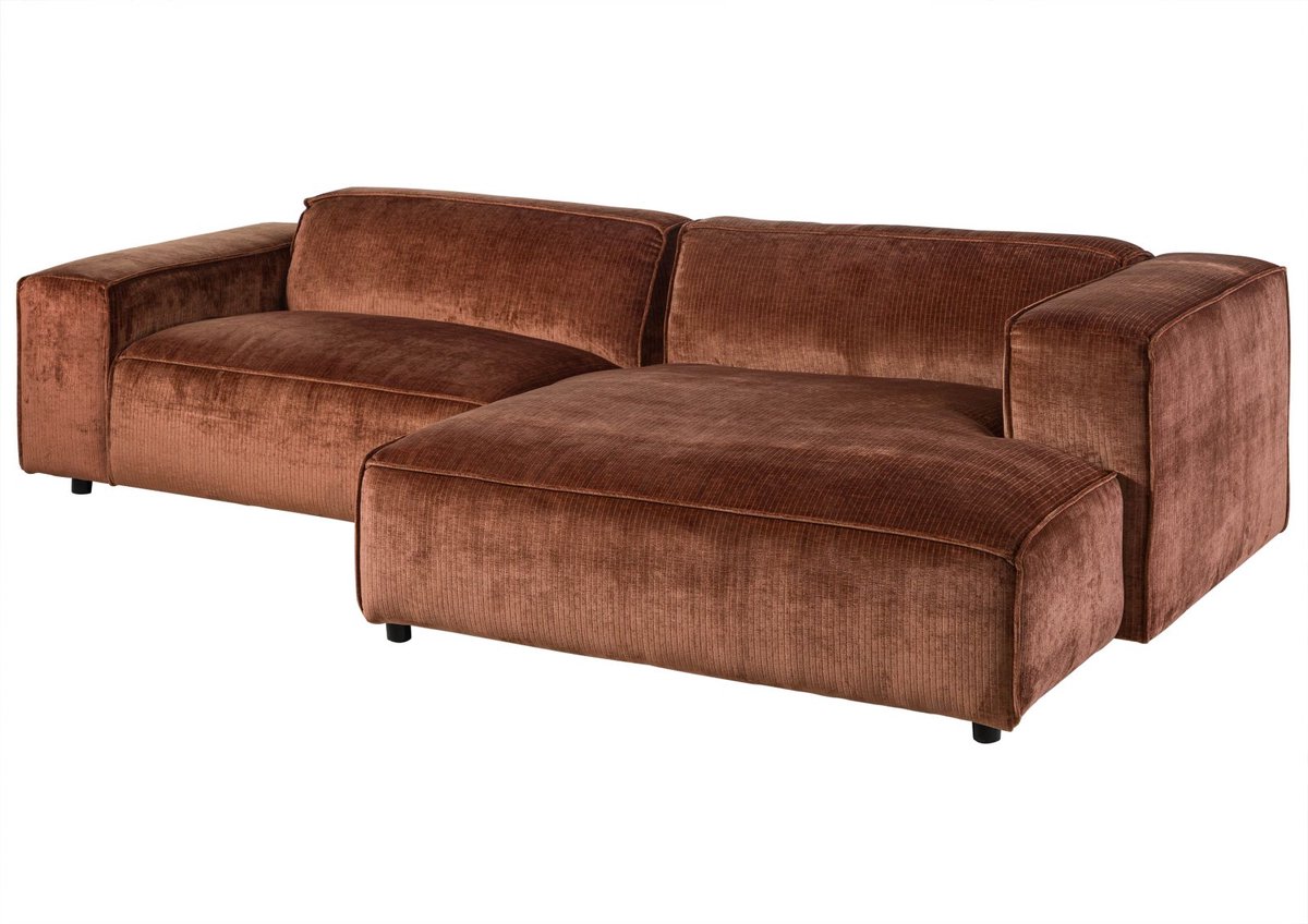 MASSIVMOEBEL24.DE hoekbank SOFAS rood 279 x 69 x 164 cm