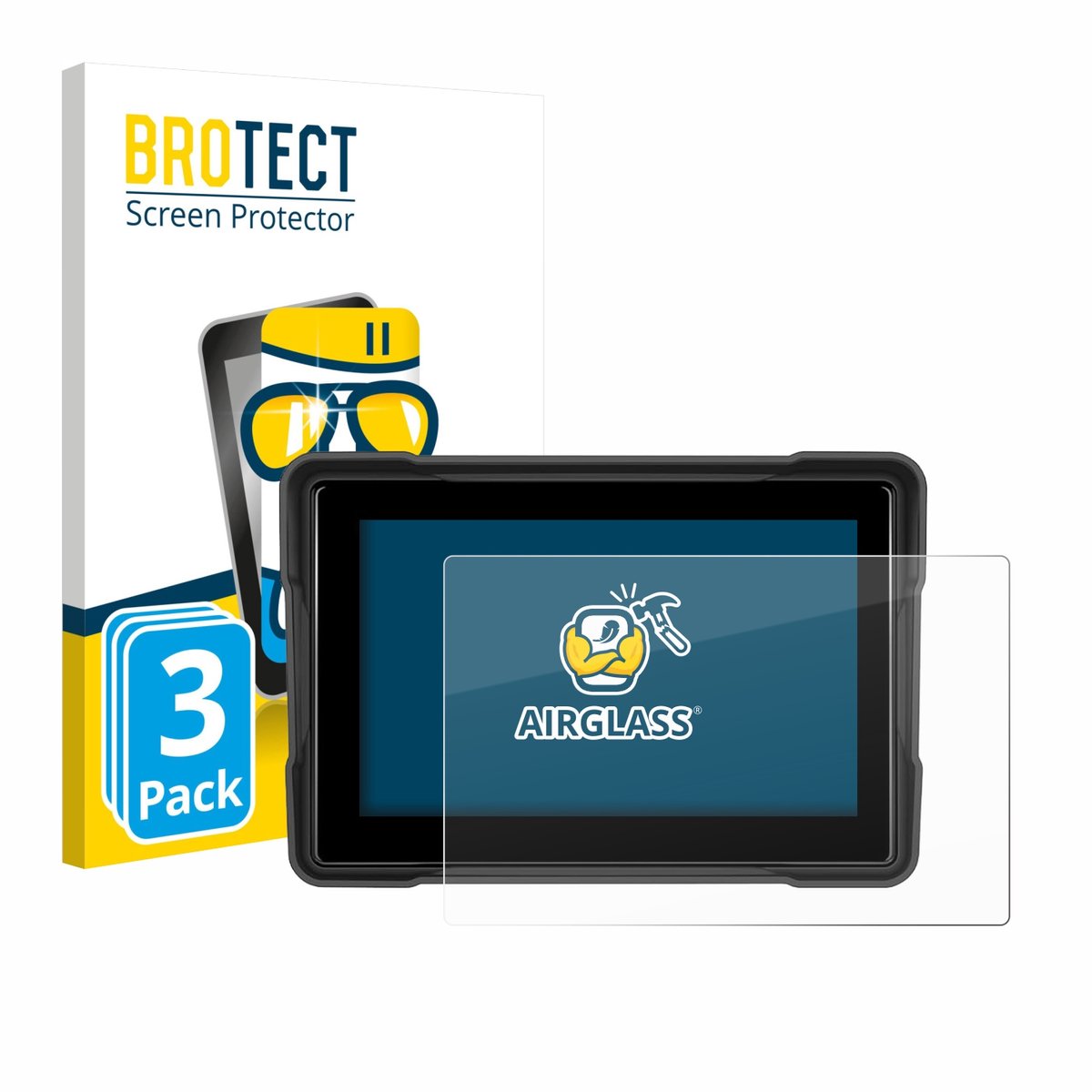 Screenprotector 3 Stuks voor GOHHDL A4058-IP67 5" Beschermglas transparant