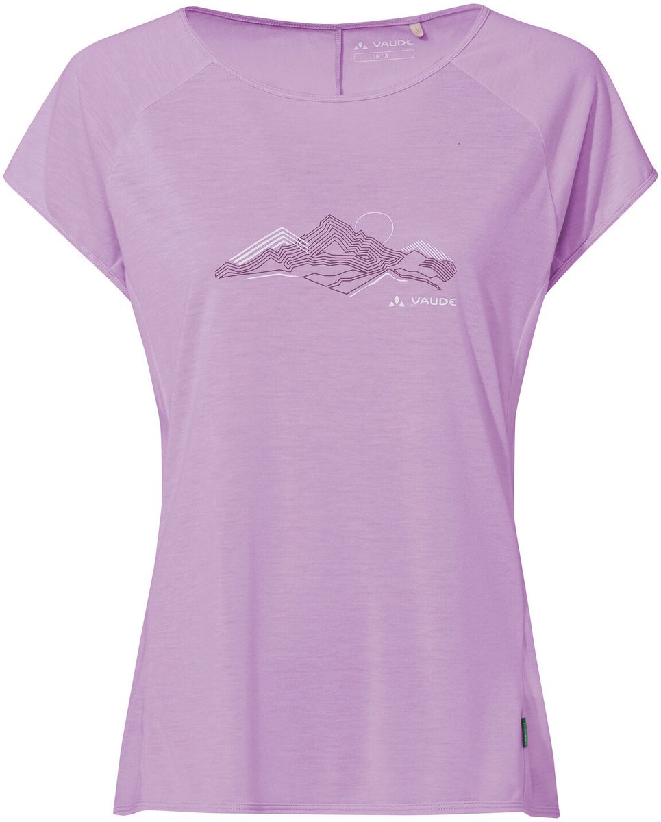 VAUDE Tekoa T-Shirt II Functioneel Shirt Dames Outdoor Sport T-shirtLosse pasvorm Raspberry