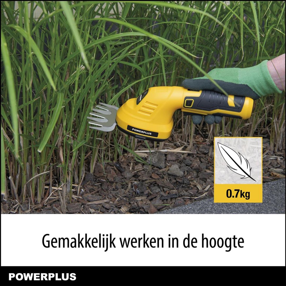 Powerplus POWXG2034: 2-in-1 accu-gras- en haagschaar, 8V thumbnail 5