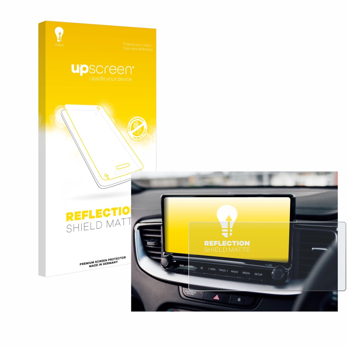 upscreen - Screenprotector voor Kia XCeed 2024 - Folie Beschermfolie anti glare matte