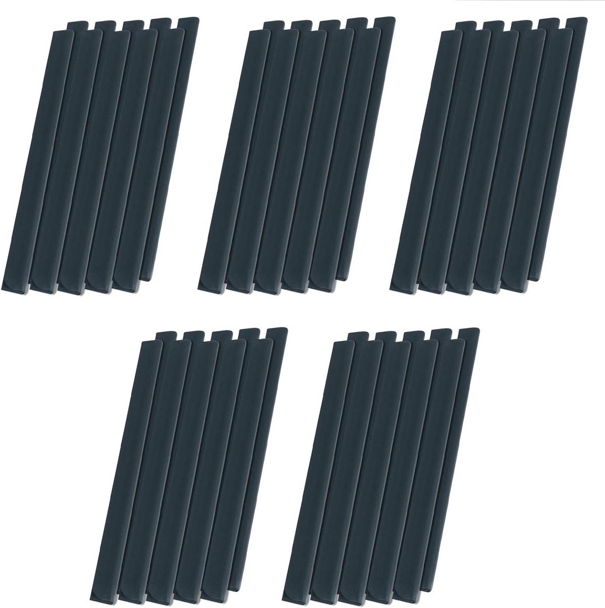 50x PVC Inkijkstroken Clips Universele Bevestiging voor Dubbelstaafmat Hekwerk Antraciet