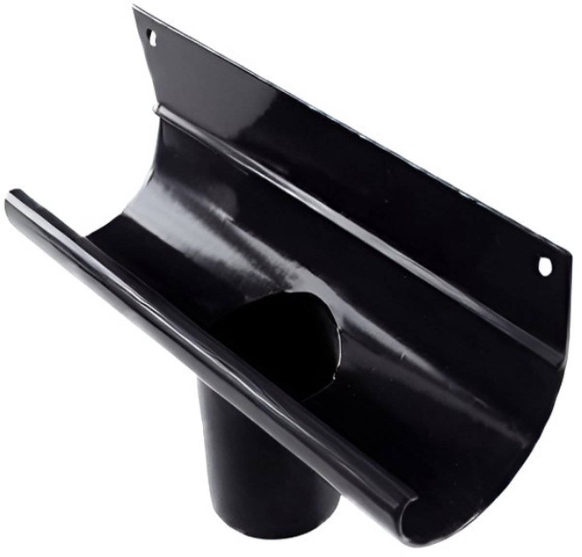 Renoplast® R50 aluminium ophangbeugel dakgoten | DN 40mm Zwart | Dakgoten Regengoot Dakafvoer Randprofielen van plaatstaal | Tuinhuisje Carport Terras Balkon plug-in kanaal | goot voor dak