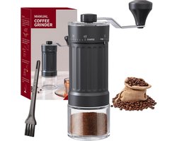 Ynkkvre - Handmatige Koffiemolen - 30g Capaciteit - 40 Instelbare Maalstanden - Voor French Press Espresso en Moka