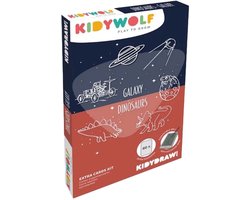 Kidywolf Refill Dinosaurs & Galaxy voor Kidydraw Mini
