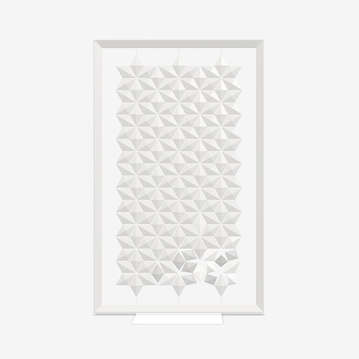 bloomming Vrijstaande scheidingswand voor flexibele ruimtes – Facet 136 × 220 cm in wit