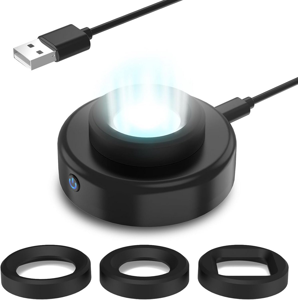 Zonne-energie Oplader voor Horloges met LED Licht – Veilig en Compatibel met Diverse Modellen