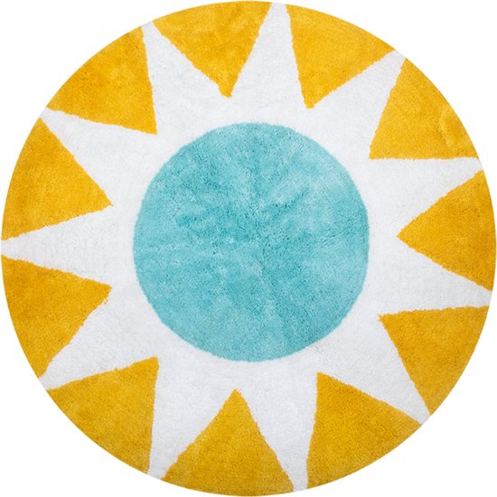 Kitsch Kitchen badmat soleil rond geel
