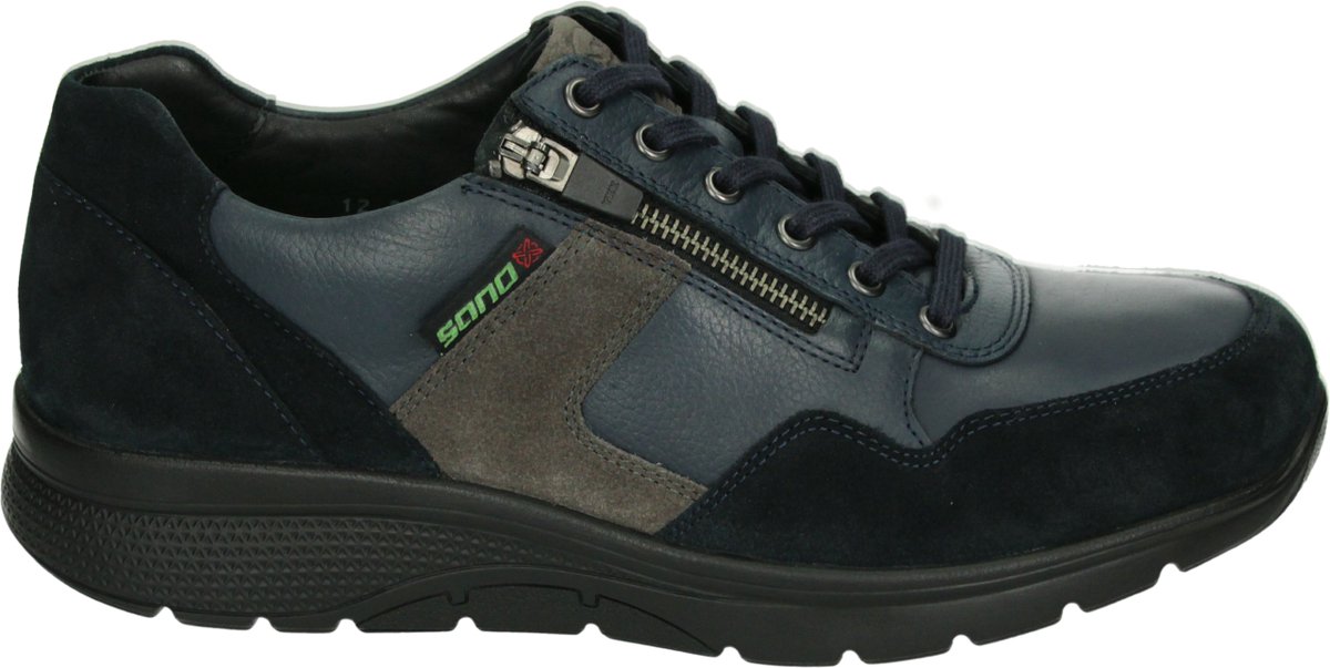 Mephisto Sano - AMORY VELSPORT - Vrije tijdsschoenenHeren veterschoenHeren sneakersCasual - Kleur: Blauw - Maat: 42.5