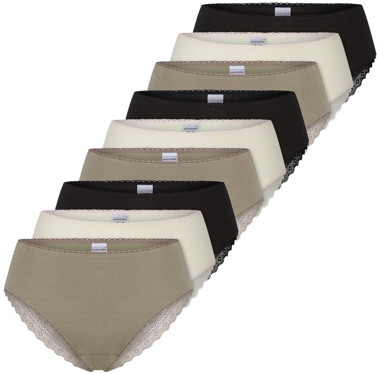 Schiesser Dames riosslip 9 pack Modern Multipacks