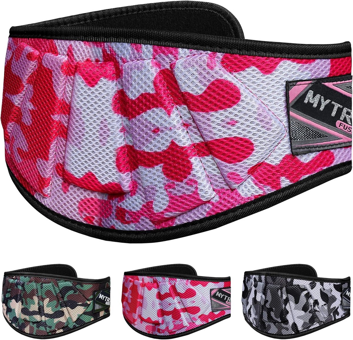 Fitness Gewichthefriem Camouflage voor Krachttraining & Crossfit, Extra Stevige Steun voor Heren en Dames
