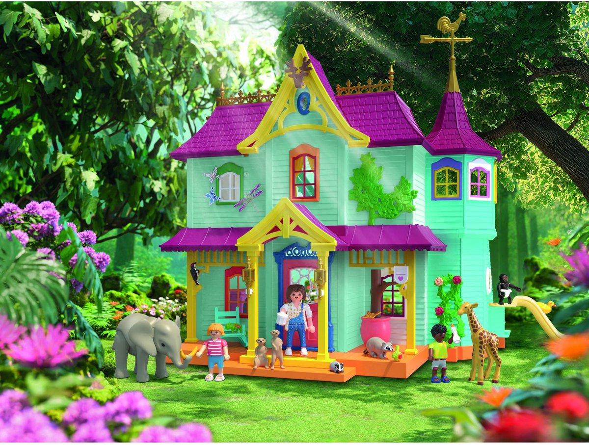 PLAYMOBIL Animals & Friends: Colourful Animal Mansion - 71852 — afbeelding 9