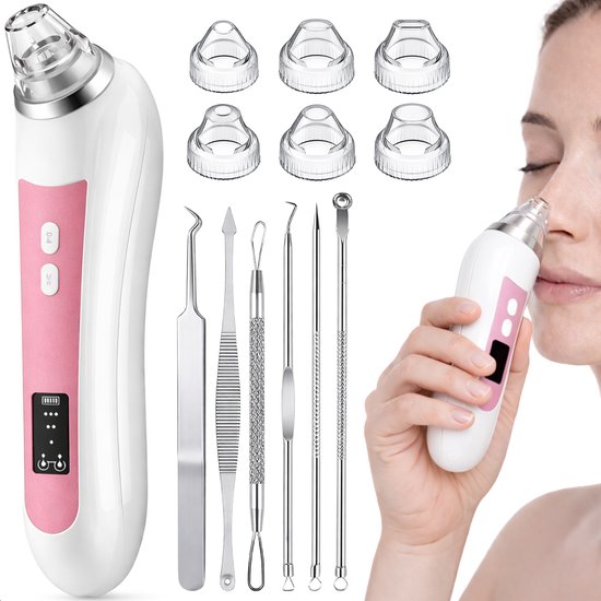 Vimora Mee-eters verwijderaar - Gezichtsreiniger - Blackhead remover - Puisten verwijderen - Gezichtsreiniging - Verzorging Mannen en vrouwen - Acne & Puistjes - Gezichtsverzorging Set - Zuiver Reiniger