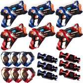 Savorelle® Lasergame Set voor Kinderen - 6 Spelers – 6 Laserguns + 6 Vesten met 360° Sensoren – Oplaadbaar – 40 Meter Bereik – Binnen & Buiten - Speelgoed Pistool - Lasershoot - 6- 7 - 8 - 9- 10- 11 - 12 Jaar - Het grote speelgoedboek 2026
