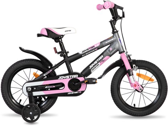 JOYSTAR New Berry Kinderfiets - 16 Inch - Voor Jongens & Meisjes (4-7 Jaar) - Inclusief Zijwieltjes - Roze - Geschikt voor buitenactiviteiten in de lente van JOYSTAR — afbeelding 2