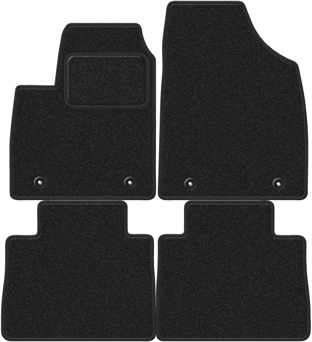 Wielganizator WLG-CARLUX-ANTHRA Serie - Auto Vloermatten - Anthraciet - Voor MG HS SUV (2018-)
