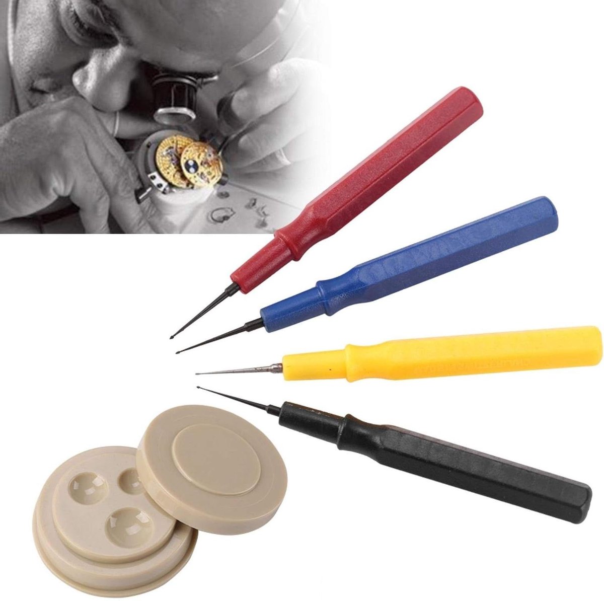 Horlogeolieset voor reparatie - gereedschapsset met olie voor horloges
