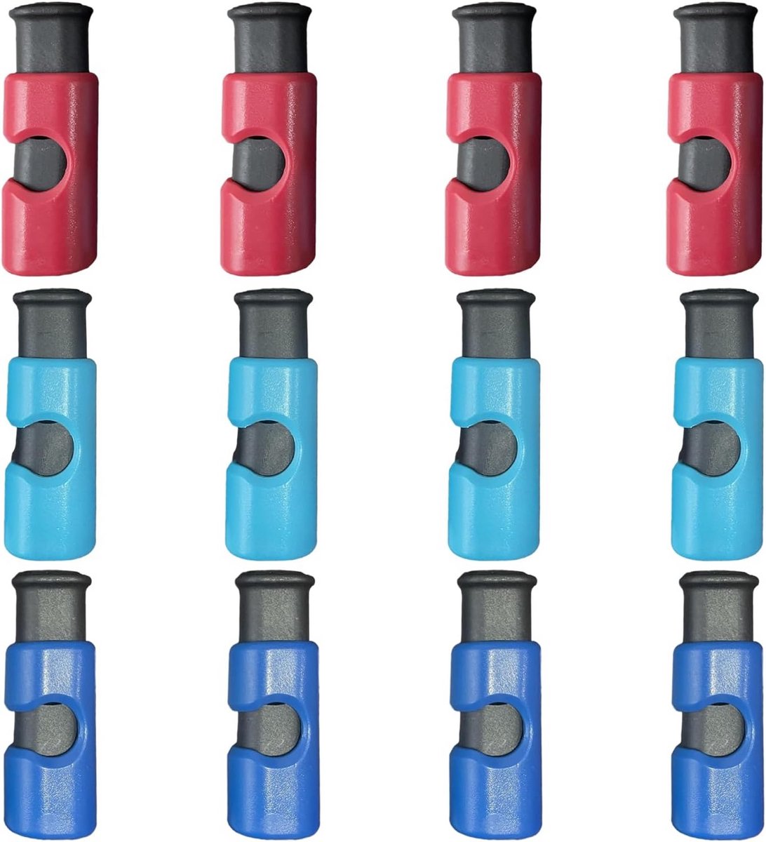Set van 12 multifunctionele afdichtklemmen voor voedselzakken in verschillende kleuren