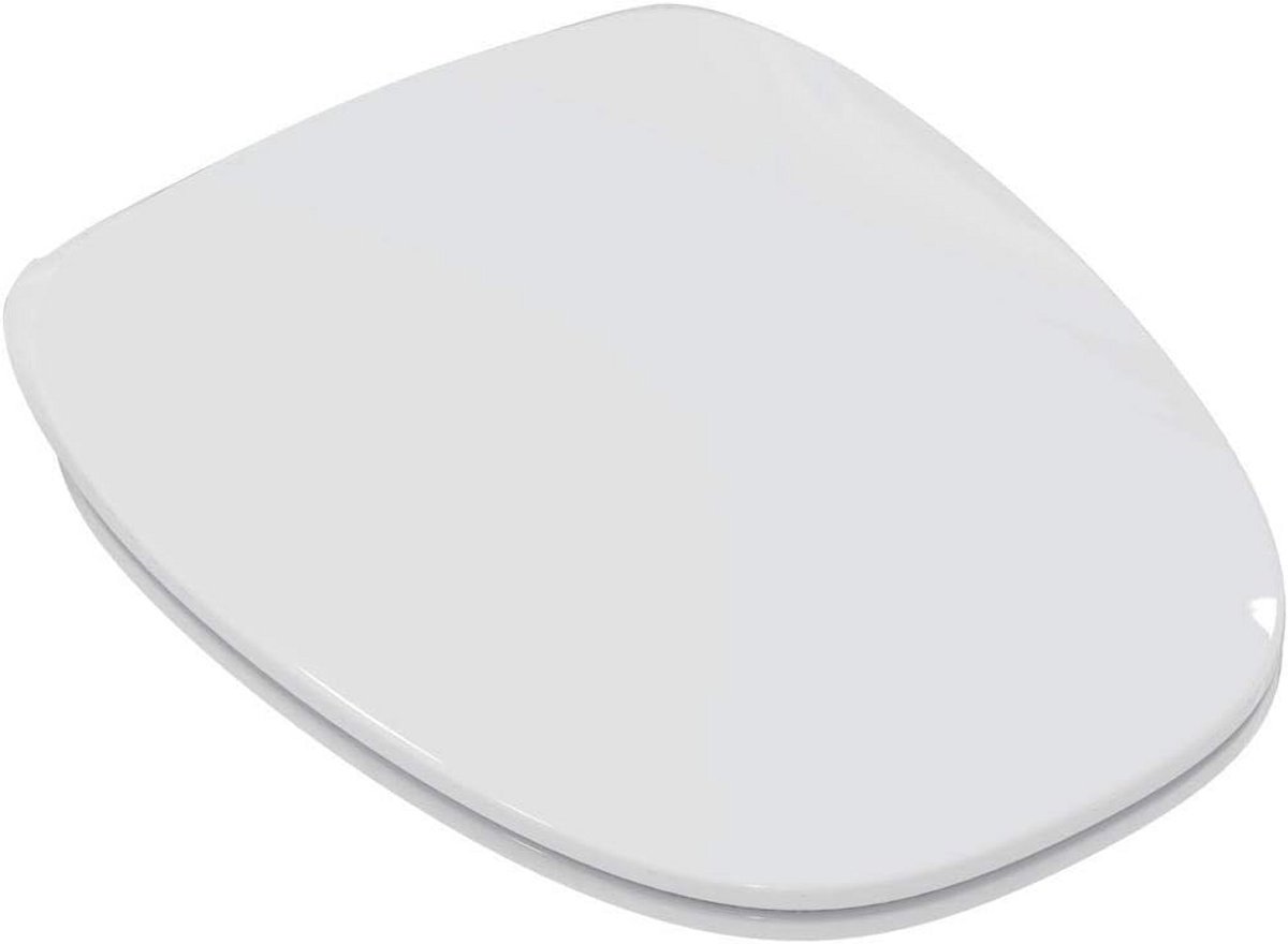 Standaard WC-bril Wit Universeel Geschikt 42 x 35,5 cm Comfortabele Zitting