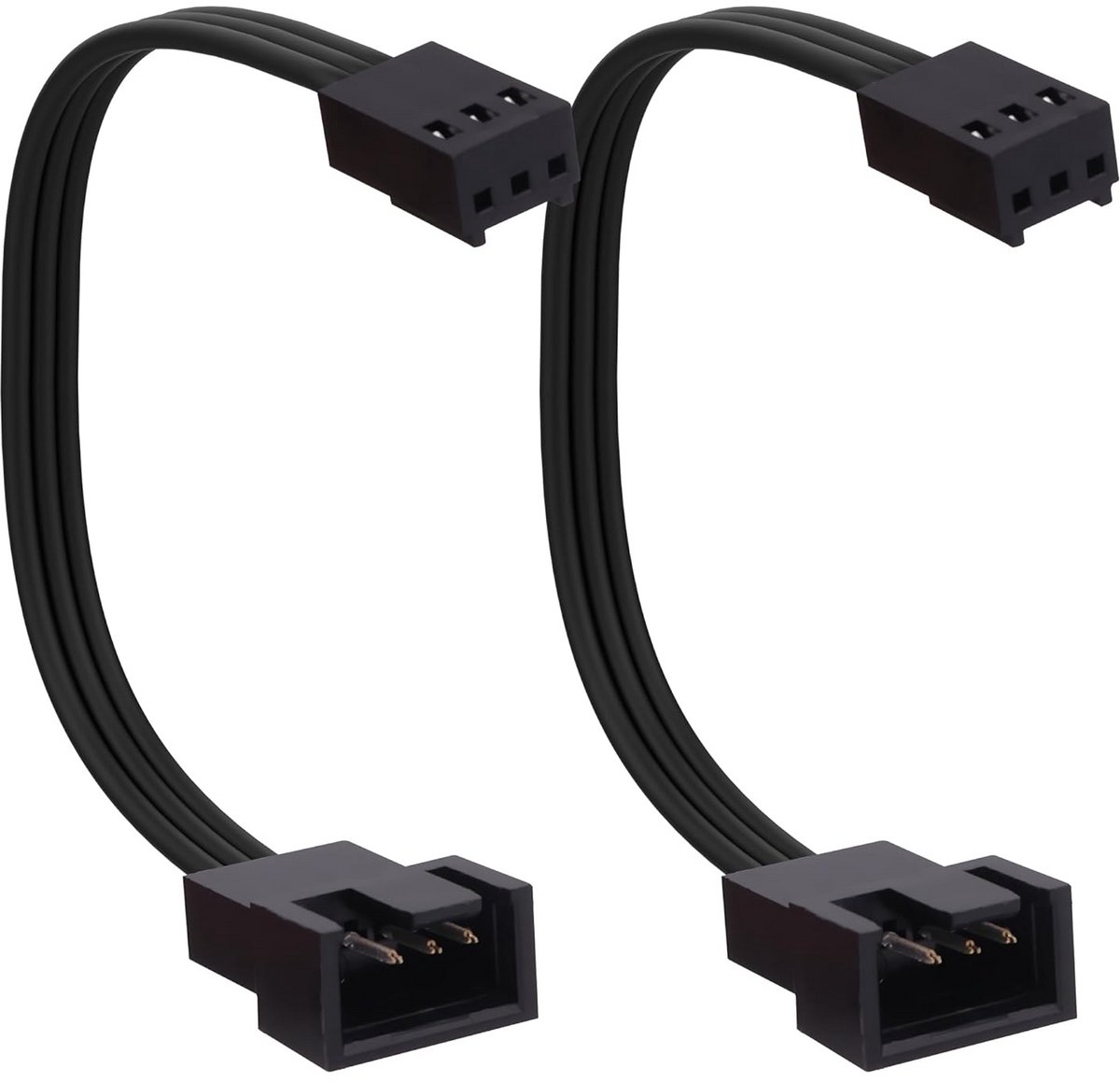 Ventilatoradapterkabel 4-pins PWM naar 3-pins PC Koeling Verlengsnoer