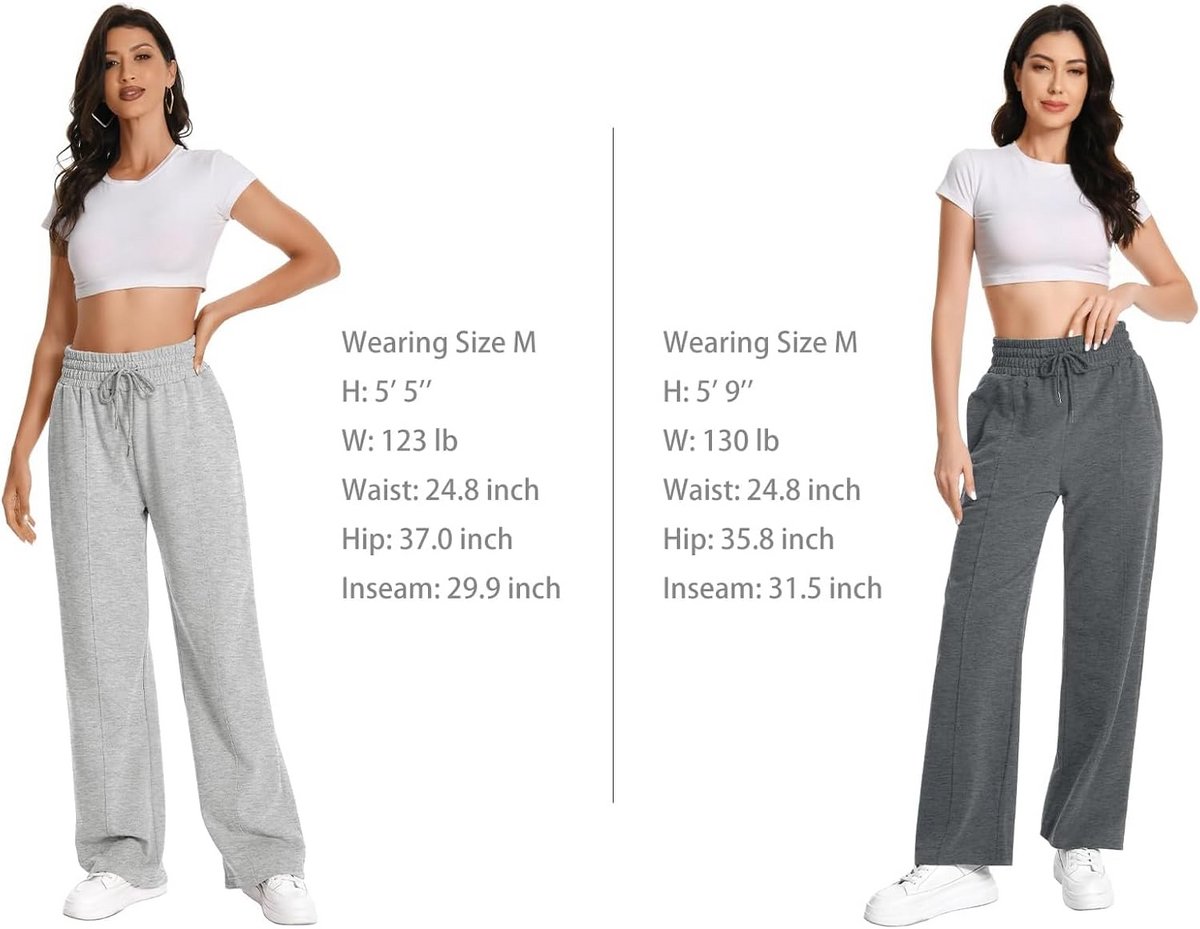 Dames Joggingbroek Hoge Taille Rechte Pijp Comfortabele Sweatpants