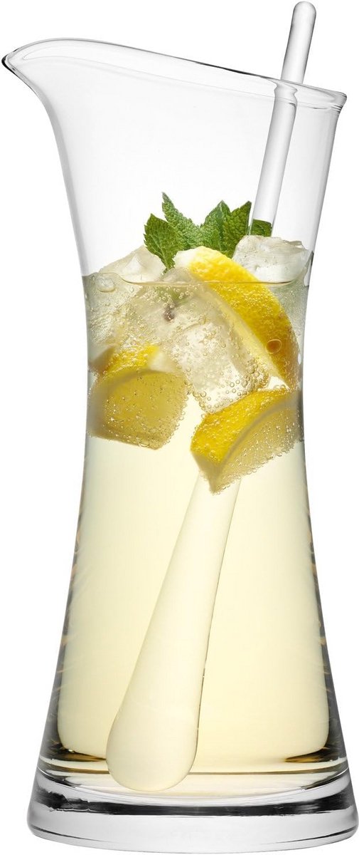 Cocktailkan met Roerder - 1.2 Liter Glazen Karaf voor Mixdrankjes