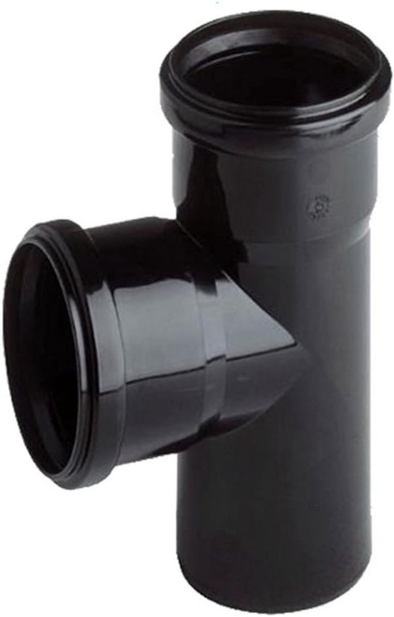 T-stuk Zwart DN75 voor Vijverinstallaties en Watersystemen