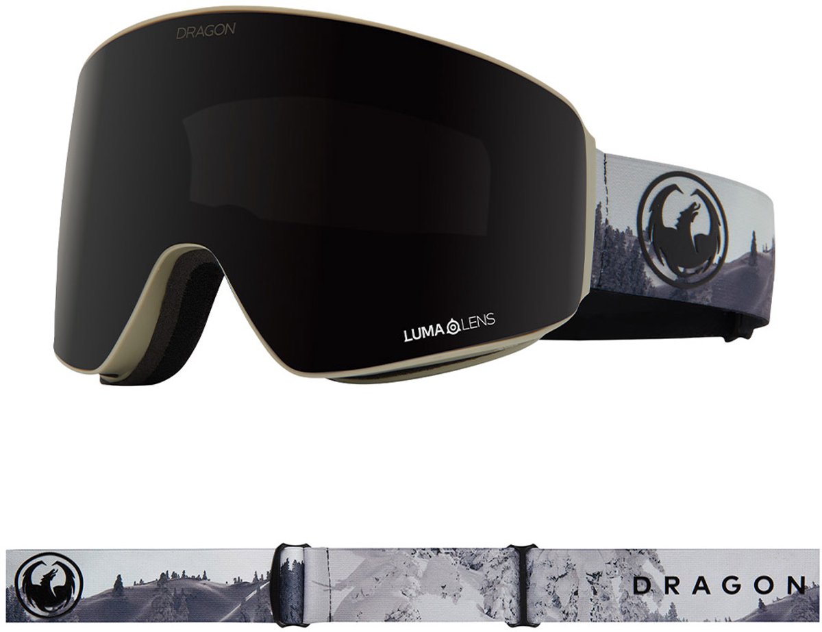 Dragon Alliance Pxv Bonus Skibril Grijs Lumalens Midnight/CAT3+Lumalens Amber/CAT2 Man,Vrouw