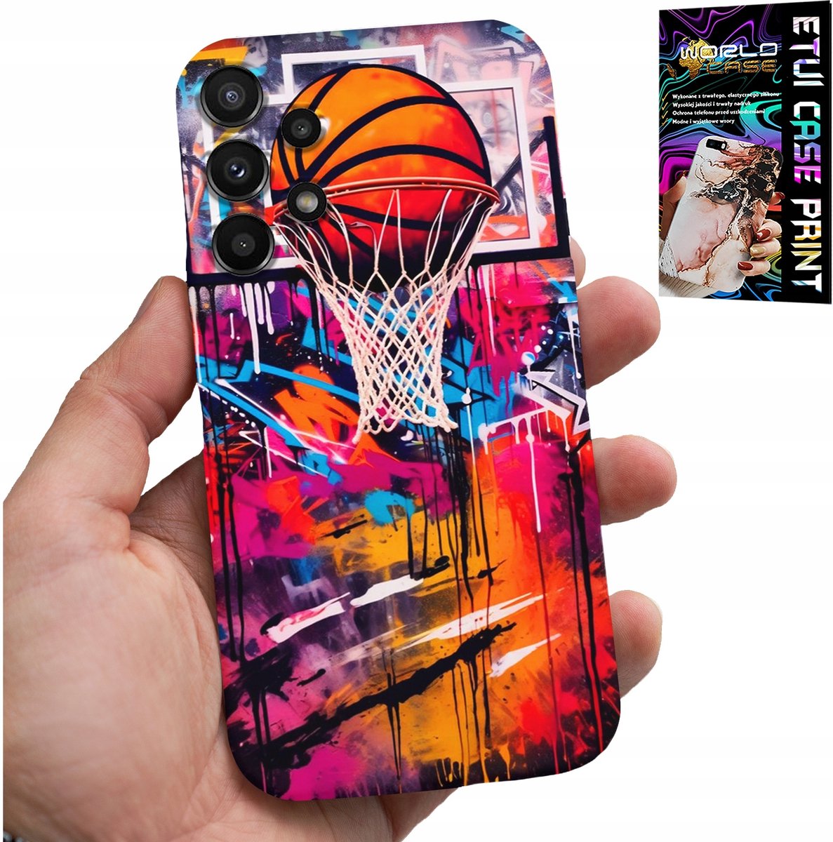 HOESJE VOOR SAMSUNG GALAXY A32 4G - BASKETBAL NBA STREET GRAFFITI BASKET FAN