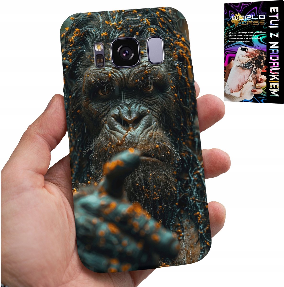 HOESJE VOOR SAMSUNG GALAXY S8 - AAP, AAP, GORILLA, DIEREN + FILM