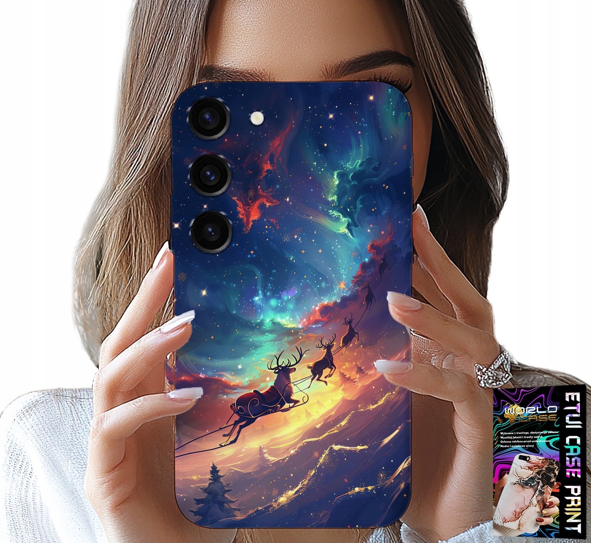 HOESJE VOOR SAMSUNG GALAXY S23 PLUS - RENDIER ZOET KERSTPATROON