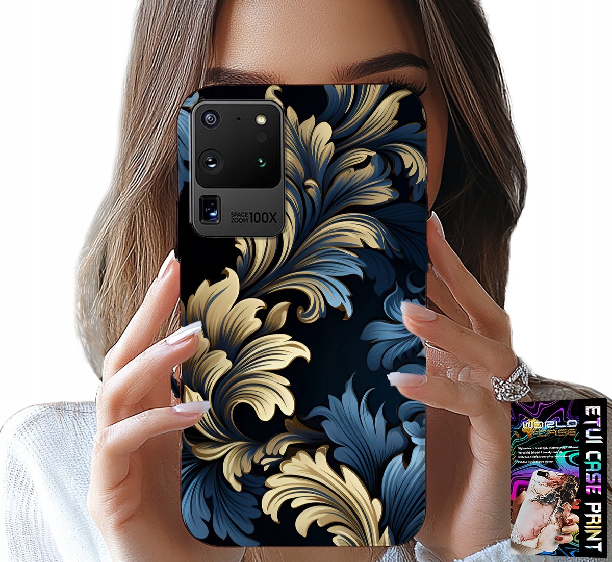 HOESJE VOOR SAMSUNG GALAXY S20 Ultra - ELEGANT GOUDEN, MODIEUS PATROON