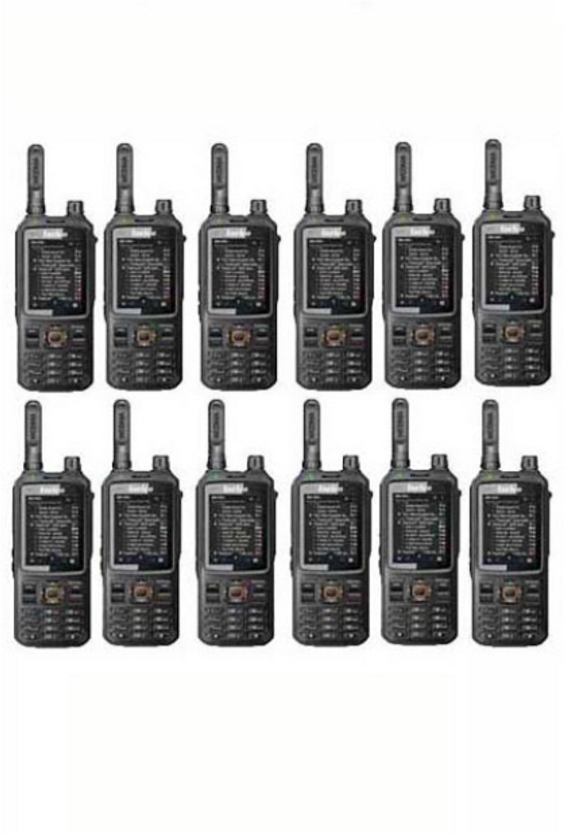 Set van 12 Inrico T320 V2 4G LTE Zello Portofoons, GPS, Wifi