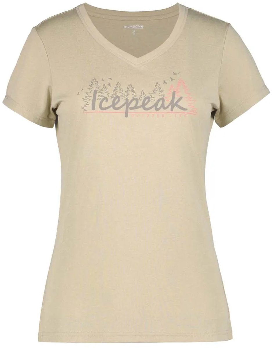 Icepeak Burnham T-shirt Met Korte Mouwen Vrouw Grijs