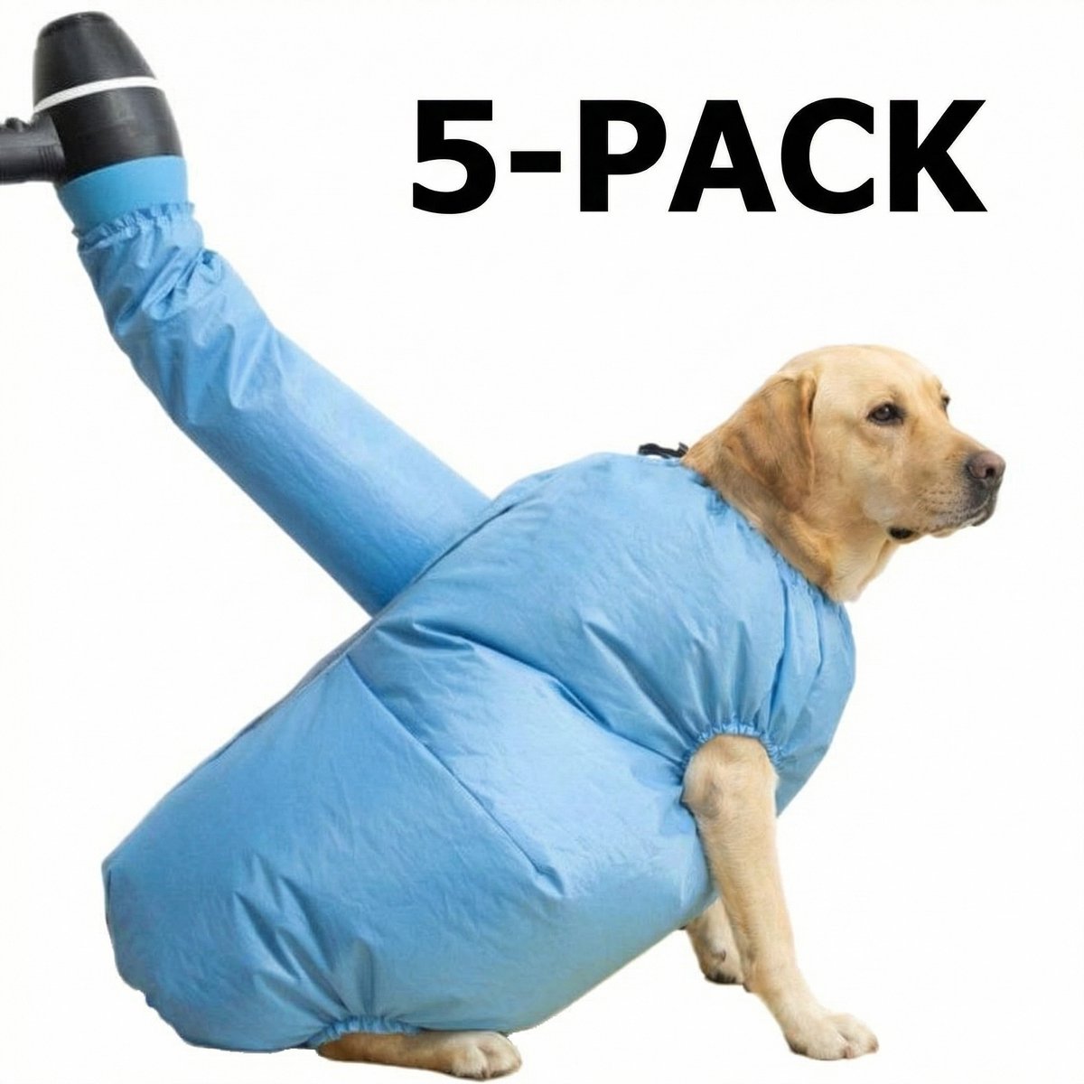 Sogiol® Dierendroger - Waterzak voor honden, katten en andere huisdieren - Sneldrogend en stil - Hondenverzorging - Blauw - Maat L (10-20 kg)