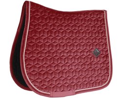 Kentucky Horsewear - Zadeldoek velvet jumping bordeaux pony