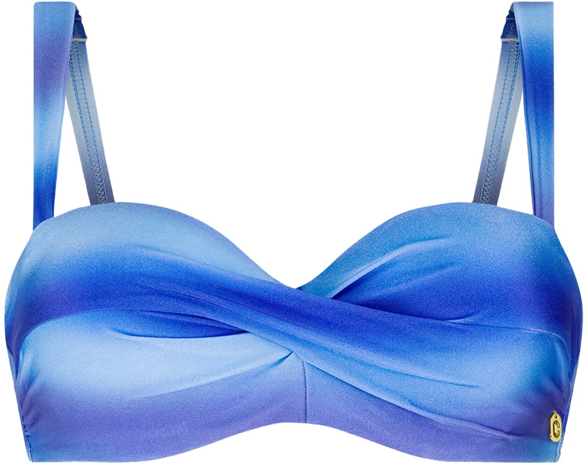 Ten Cate bikini top twisted faded blues voor Dames | Maat 42C (85C)