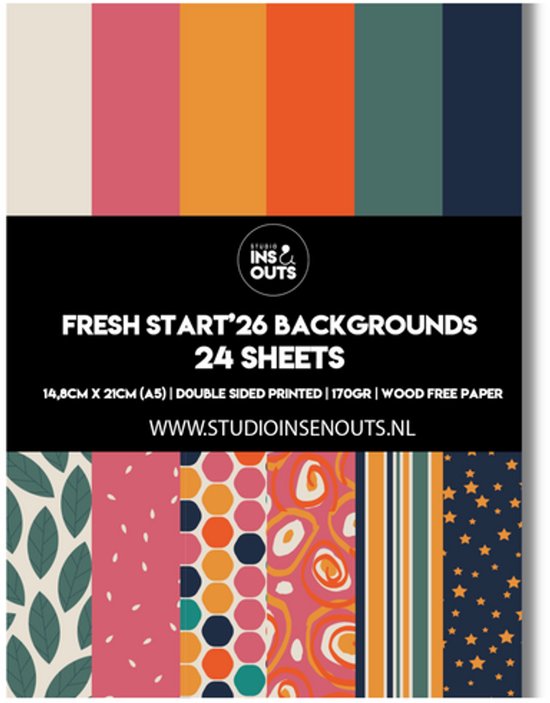 Scrapbook Papier | Journal Paper | Design Hobbypapier | Paperpad | Papierblok | Scrapbooking & Journaling | Fresh Start ’26
